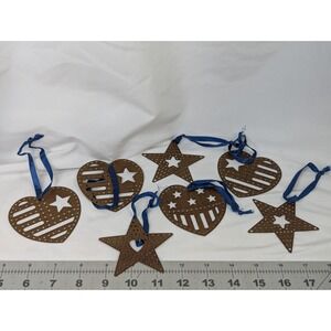 Lillian Vernon Americana Ornament Lot Metal